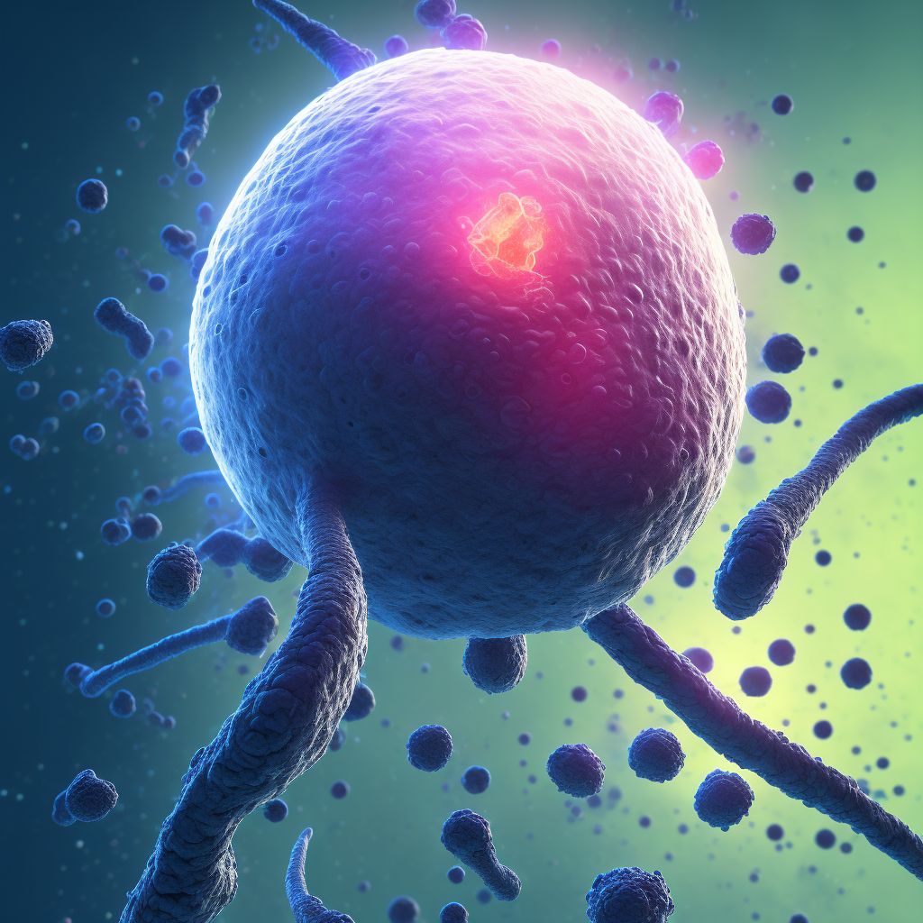 Diffuse large B-cell lymphoma, spleen digital illustration