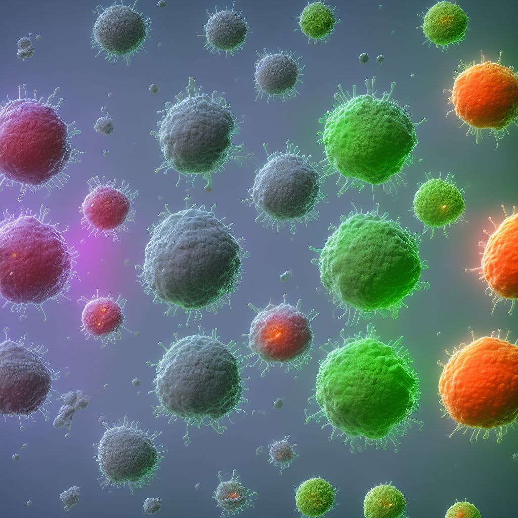 Lymphoblastic (diffuse) lymphoma, extranodal and solid organ sites digital illustration