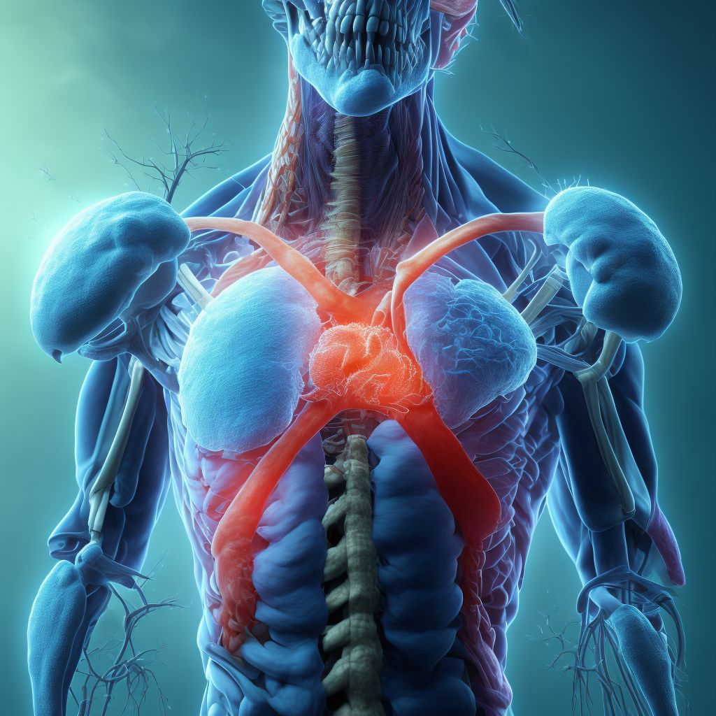 Sezary disease, lymph nodes of axilla and upper limb digital illustration