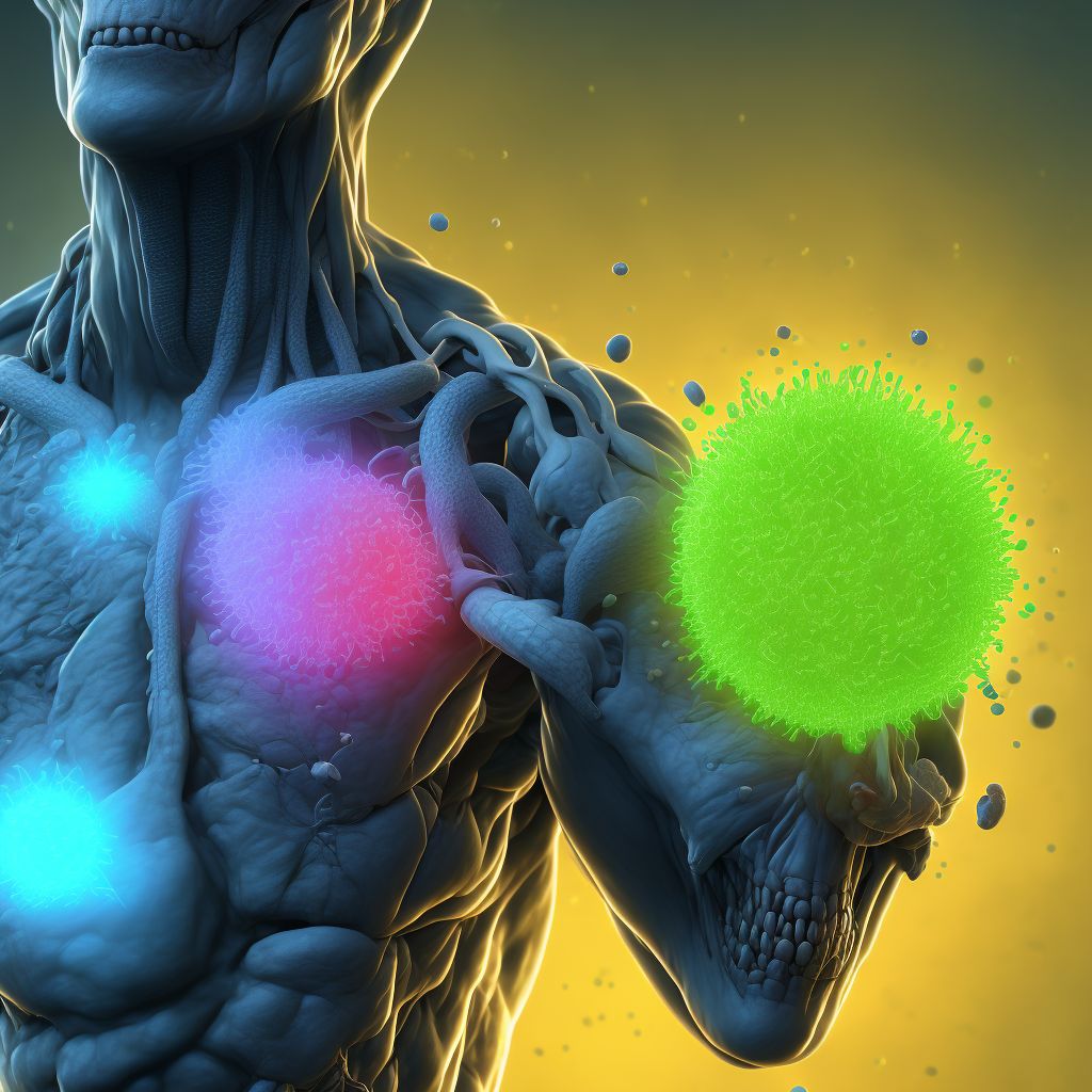 Peripheral T-cell lymphoma, not elsewhere classified, intrathoracic lymph nodes digital illustration