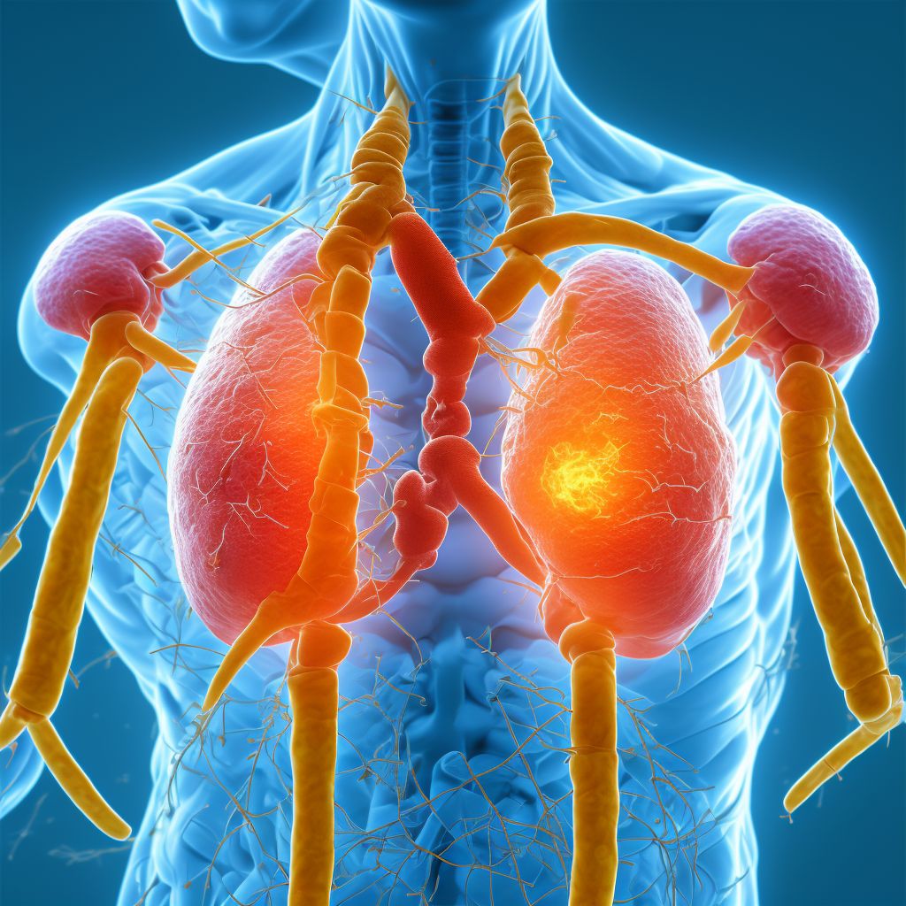 Peripheral T-cell lymphoma, not elsewhere classified, lymph nodes of axilla and upper limb digital illustration