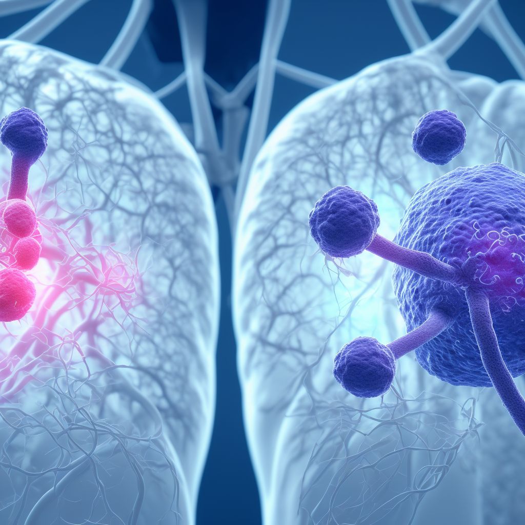 Peripheral T-cell lymphoma, not elsewhere classified, intrapelvic lymph nodes digital illustration