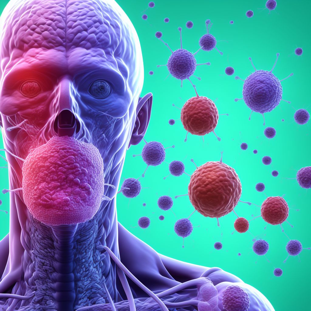 Anaplastic large cell lymphoma, ALK-positive, lymph nodes of head, face, and neck digital illustration