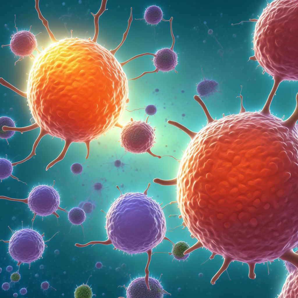 Anaplastic large cell lymphoma, ALK-positive, extranodal and solid organ sites digital illustration