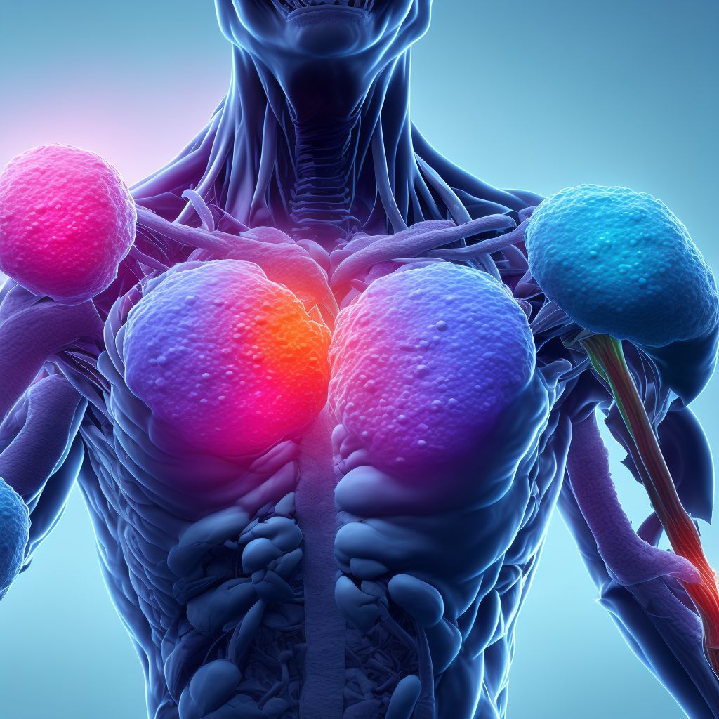 Anaplastic large cell lymphoma, ALK-negative, lymph nodes of inguinal region and lower limb digital illustration