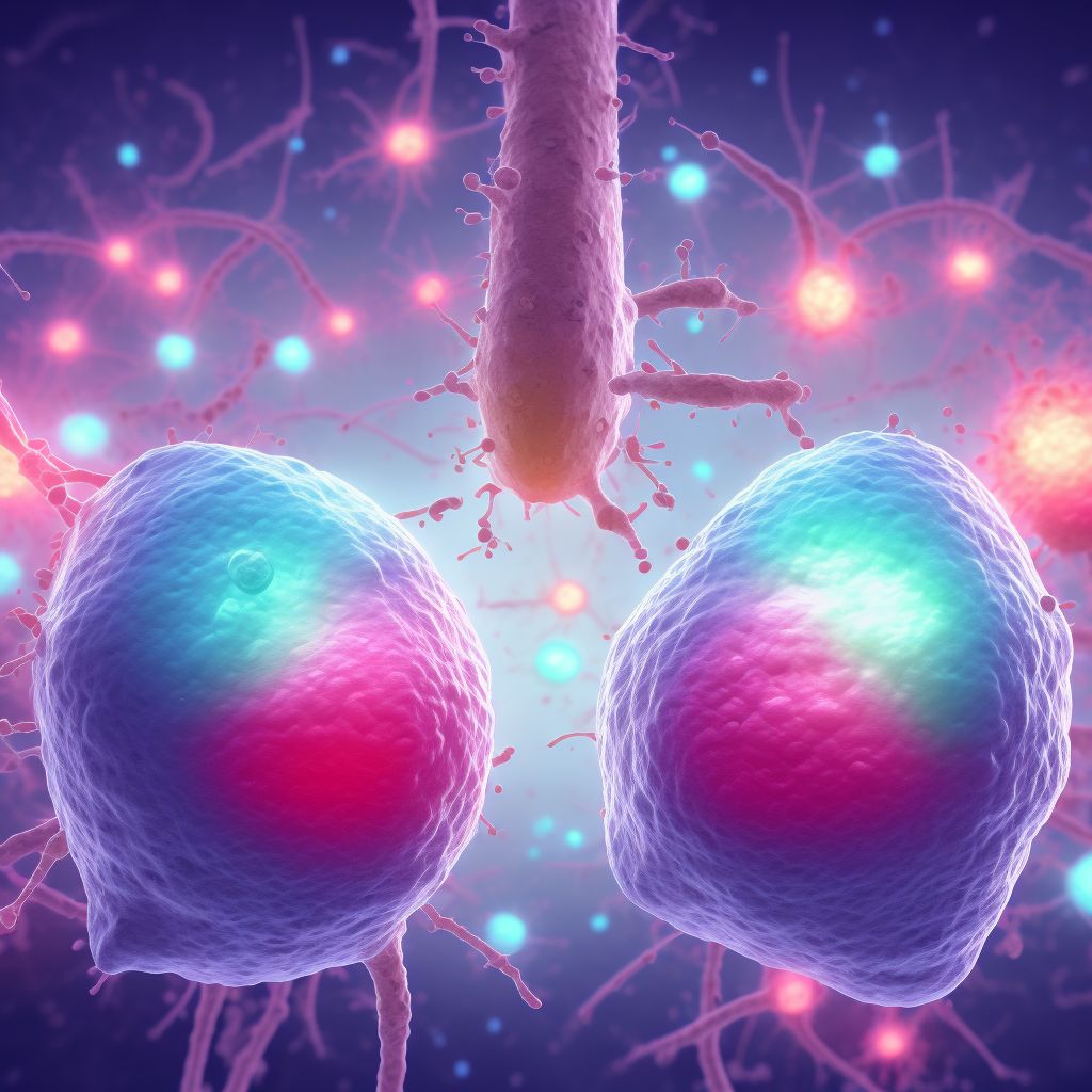 Anaplastic large cell lymphoma, ALK-negative, breast digital illustration