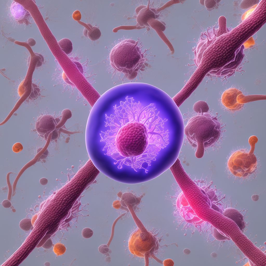 Mature T/NK-cell lymphomas, unspecified, lymph nodes of axilla and upper limb digital illustration