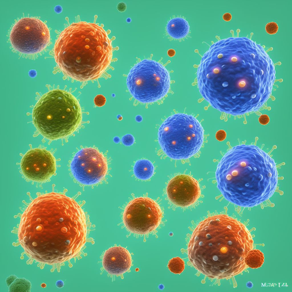 Other mature T/NK-cell lymphomas, lymph nodes of axilla and upper limb digital illustration