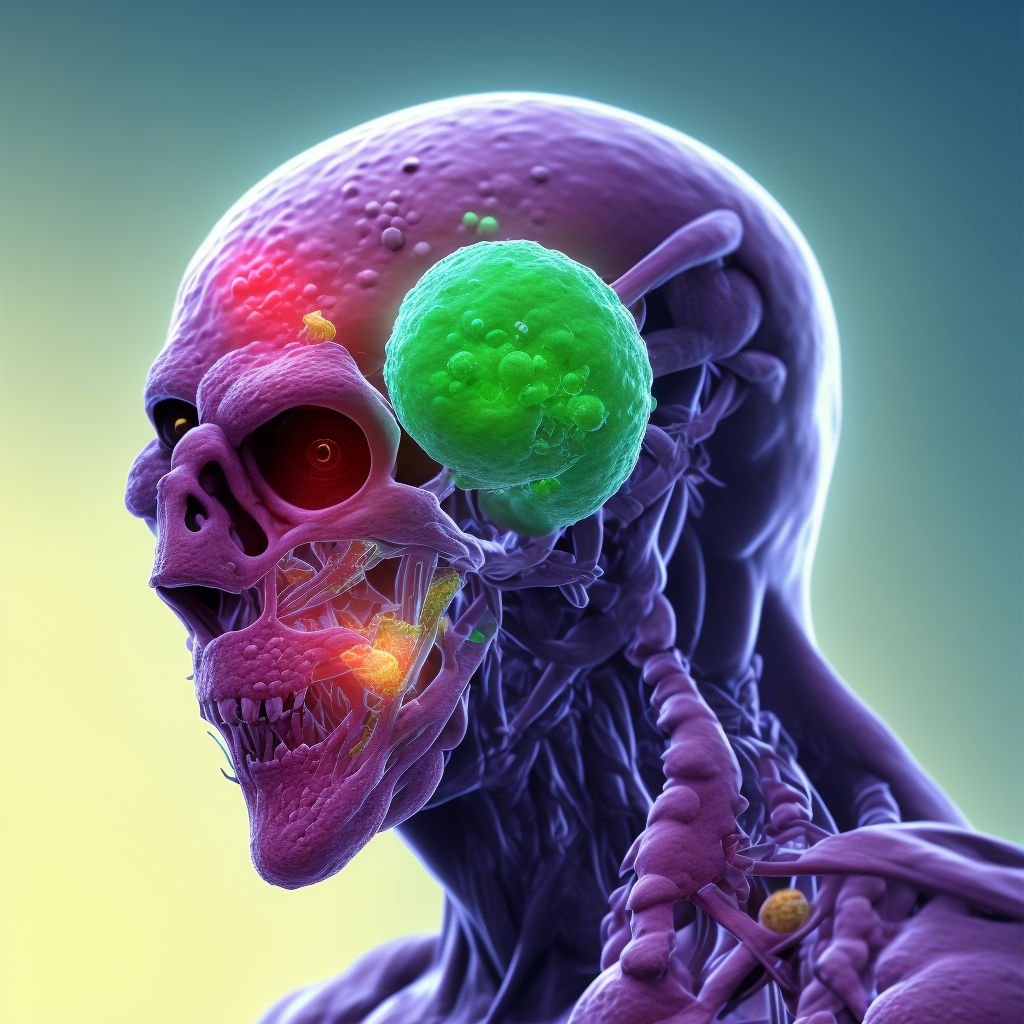 Unspecified B-cell lymphoma, lymph nodes of axilla and upper limb digital illustration