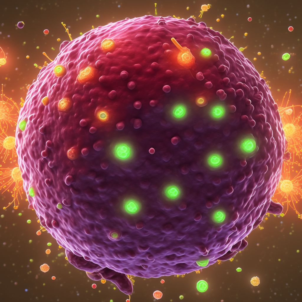 Unspecified B-cell lymphoma, lymph nodes of multiple sites digital illustration