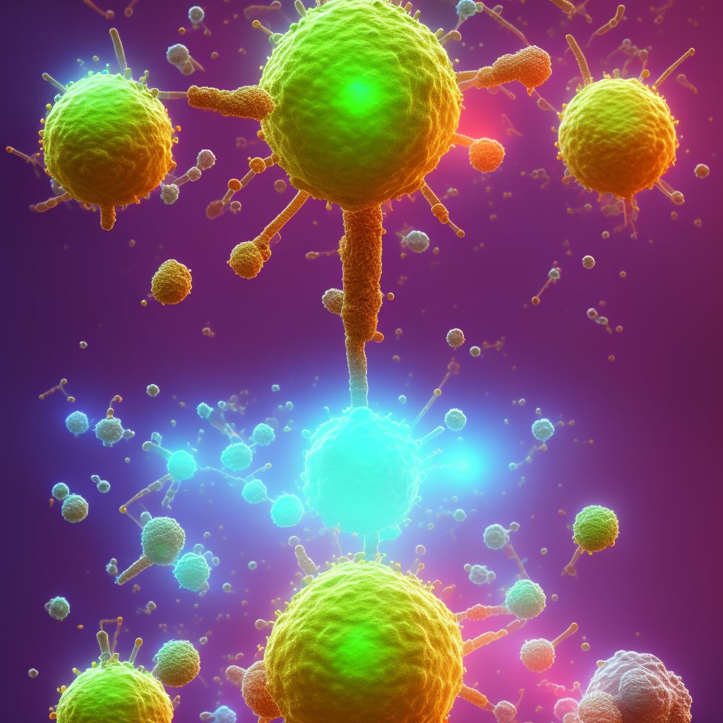 Mediastinal (thymic) large B-cell lymphoma, unspecified site digital illustration