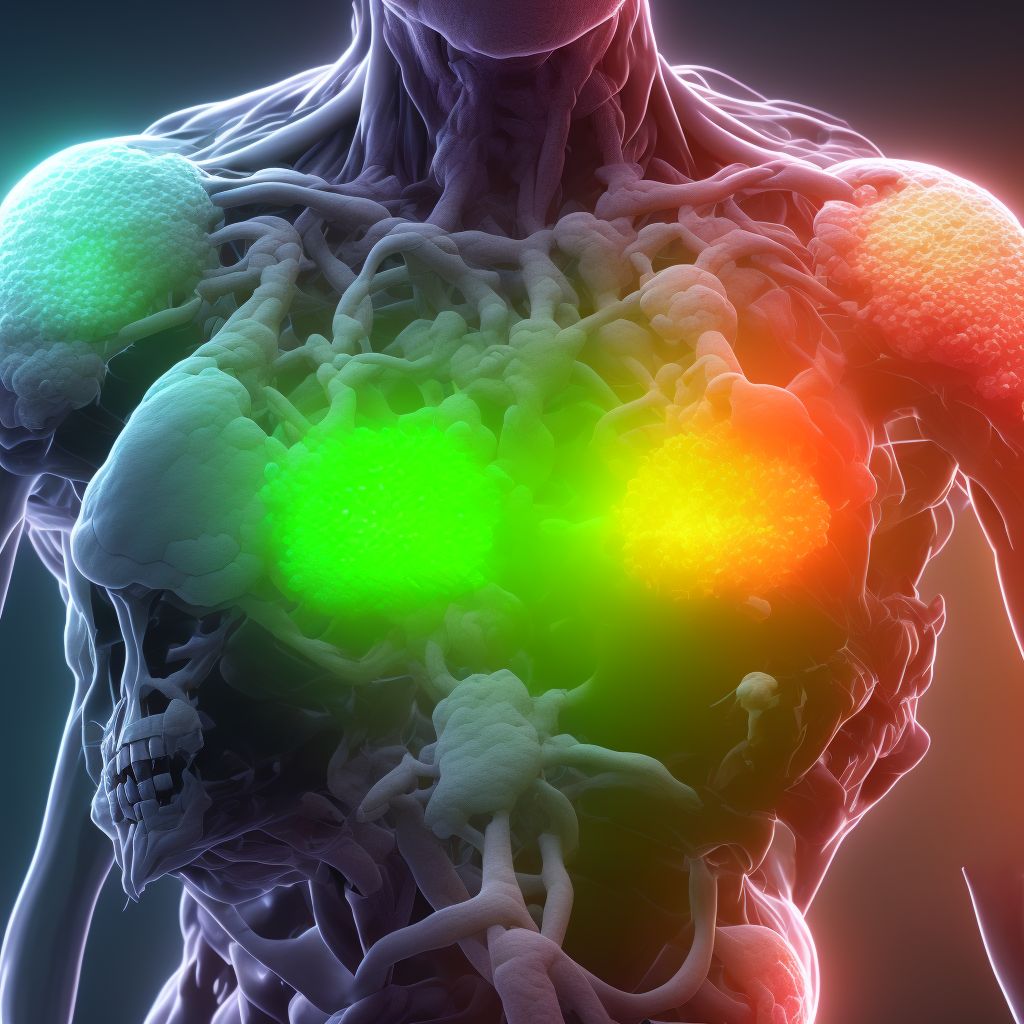 Other specified types of non-Hodgkin lymphoma, spleen digital illustration