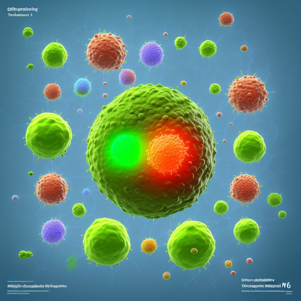 Other specified types of non-Hodgkin lymphoma, lymph nodes of multiple sites digital illustration