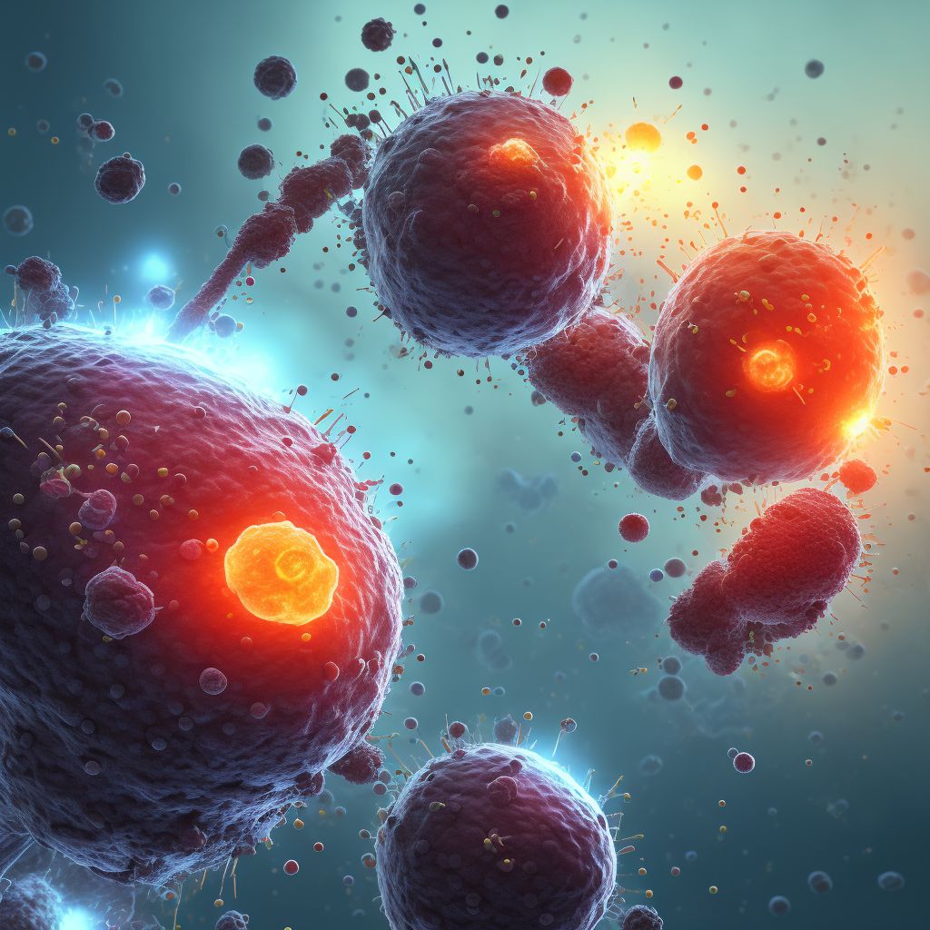 Angioimmunoblastic T-cell lymphoma digital illustration