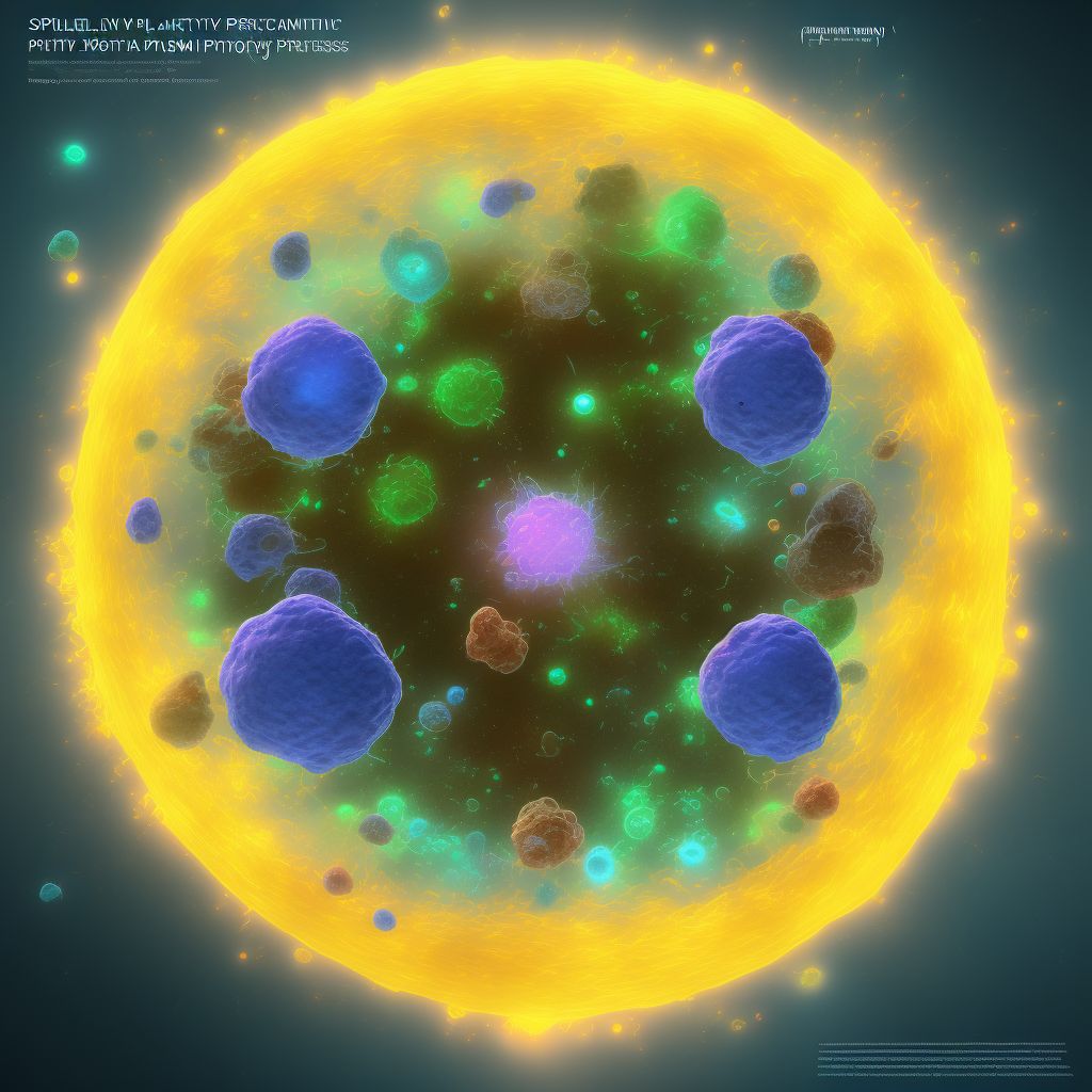 Solitary plasmacytoma not having achieved remission digital illustration