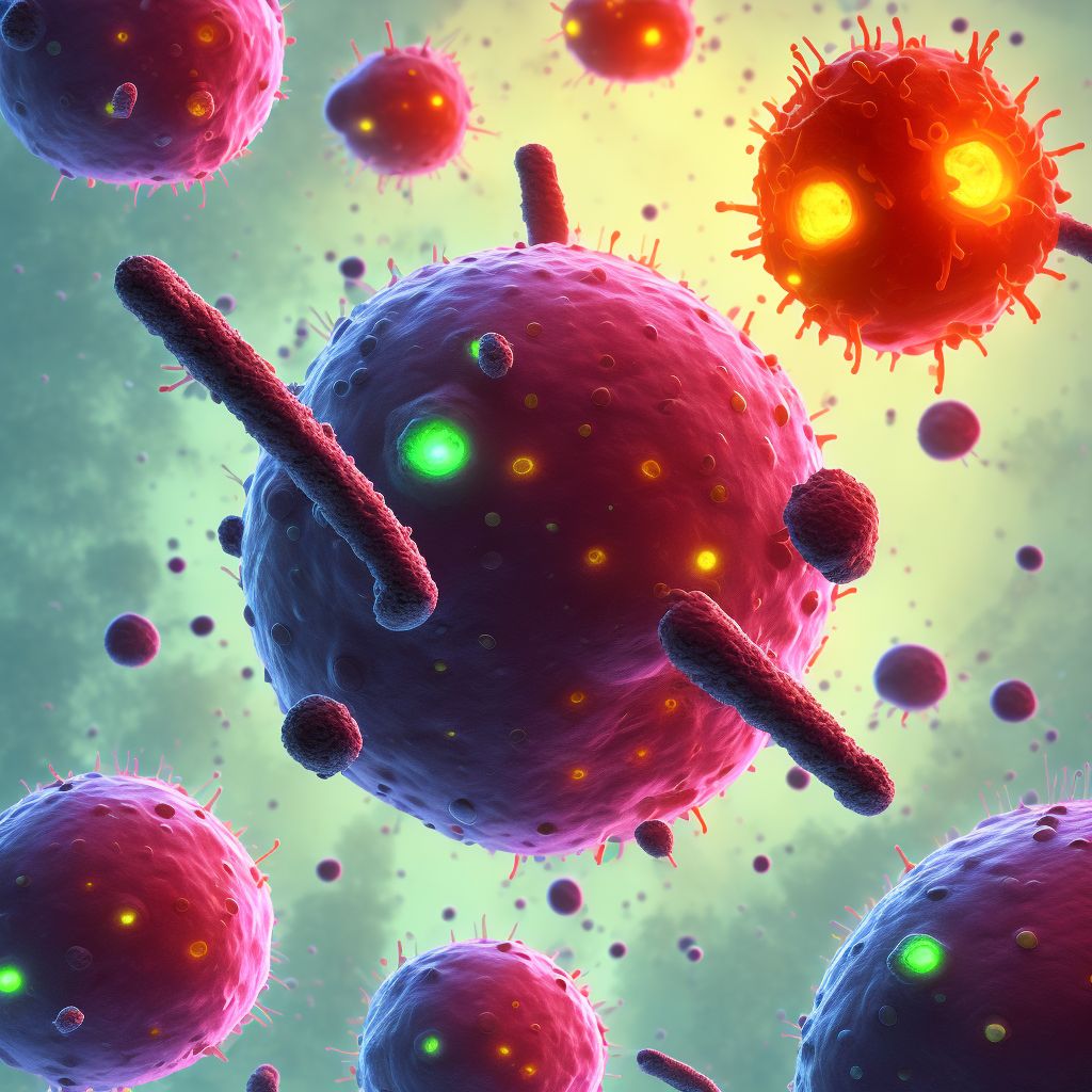 Prolymphocytic leukemia of B-cell type, in remission digital illustration