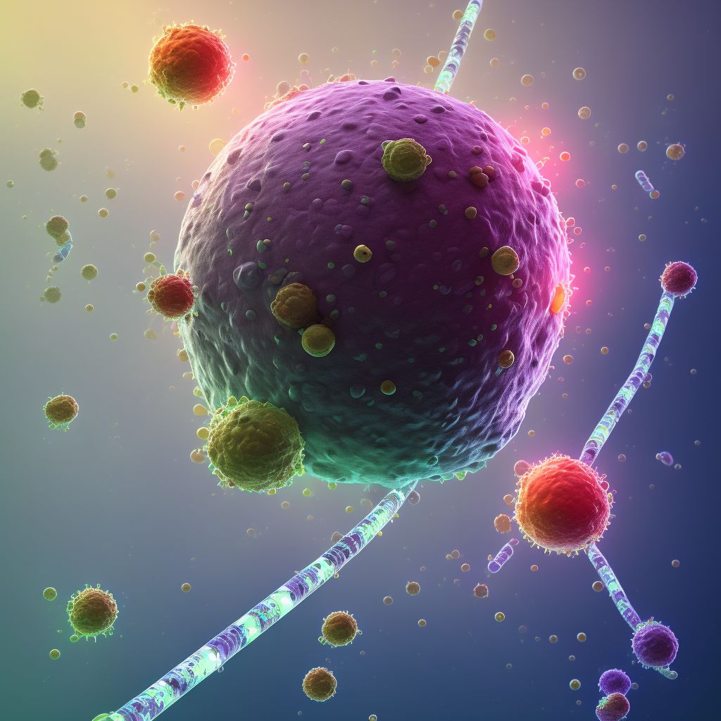 Prolymphocytic leukemia of B-cell type, in relapse digital illustration