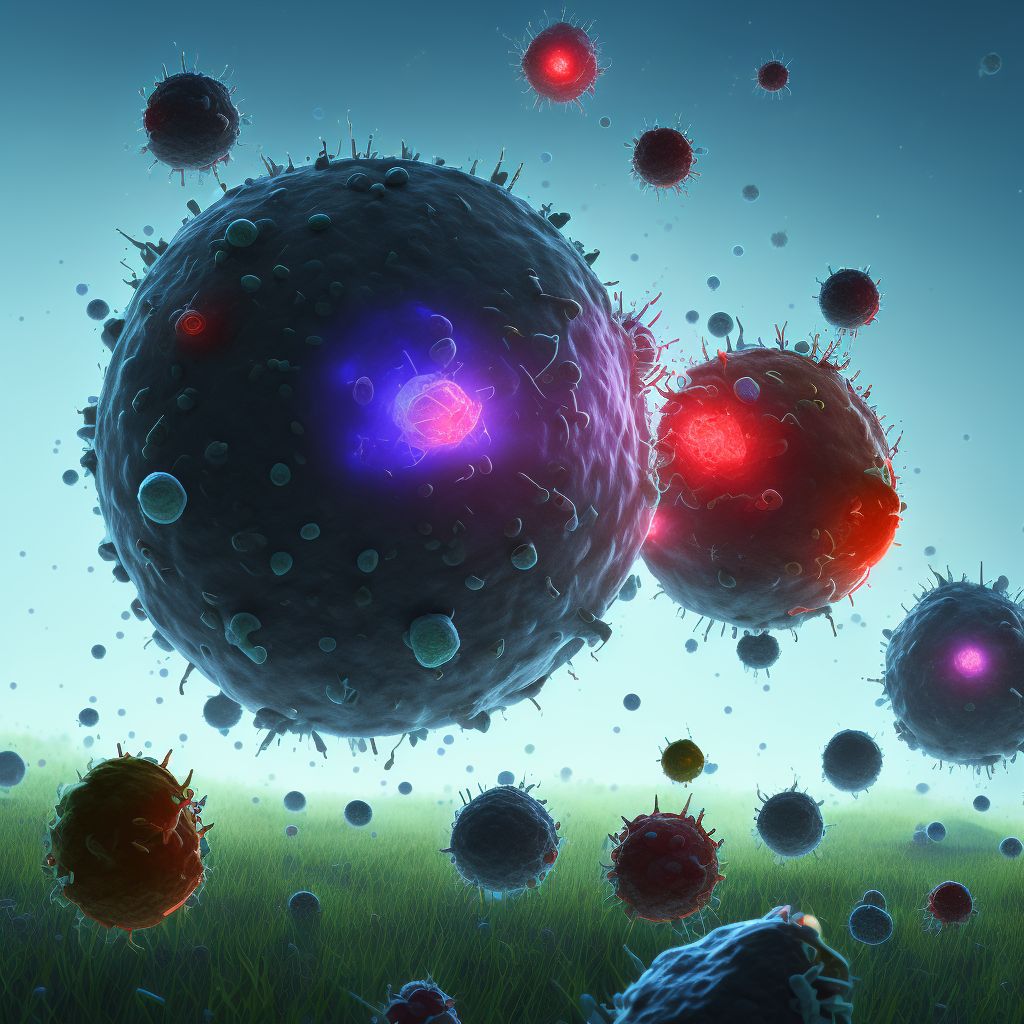 Prolymphocytic leukemia of T-cell type, in remission digital illustration