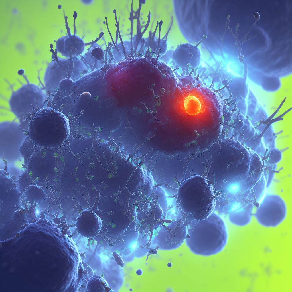 Lymphoid leukemia, unspecified, in remission digital illustration