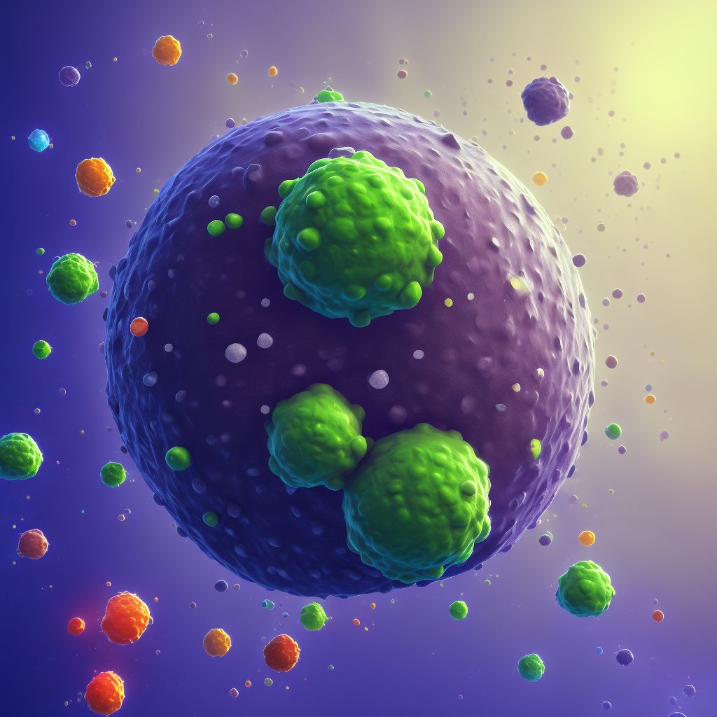 Mature B-cell leukemia Burkitt-type not having achieved remission digital illustration