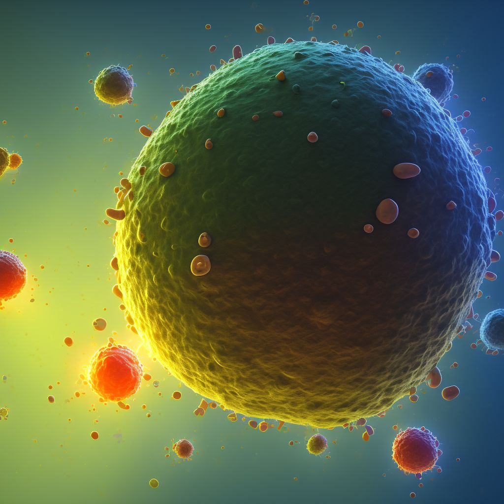 Mature B-cell leukemia Burkitt-type, in relapse digital illustration