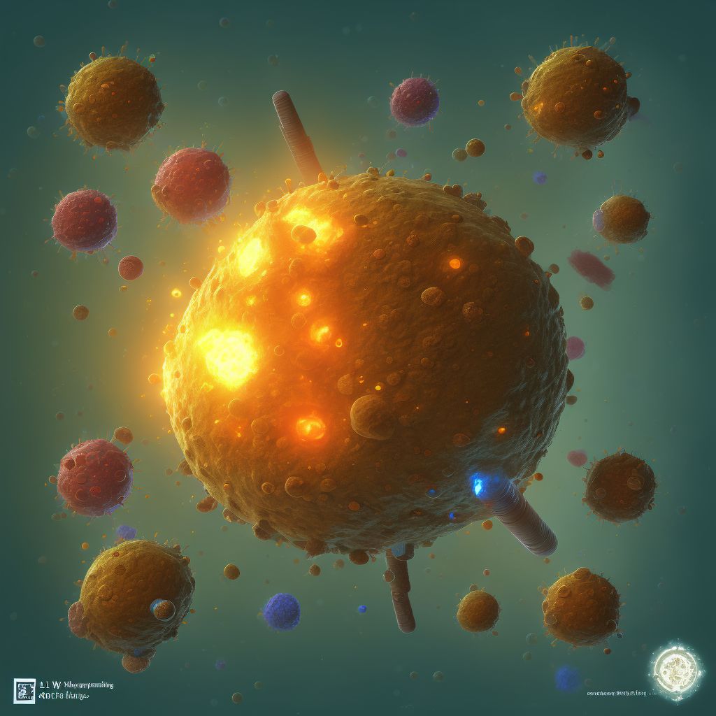 Other lymphoid leukemia, in remission digital illustration