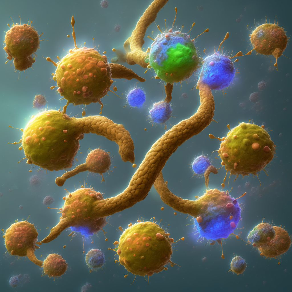 Atypical chronic myeloid leukemia, BCR/ABL-negative, in remission digital illustration