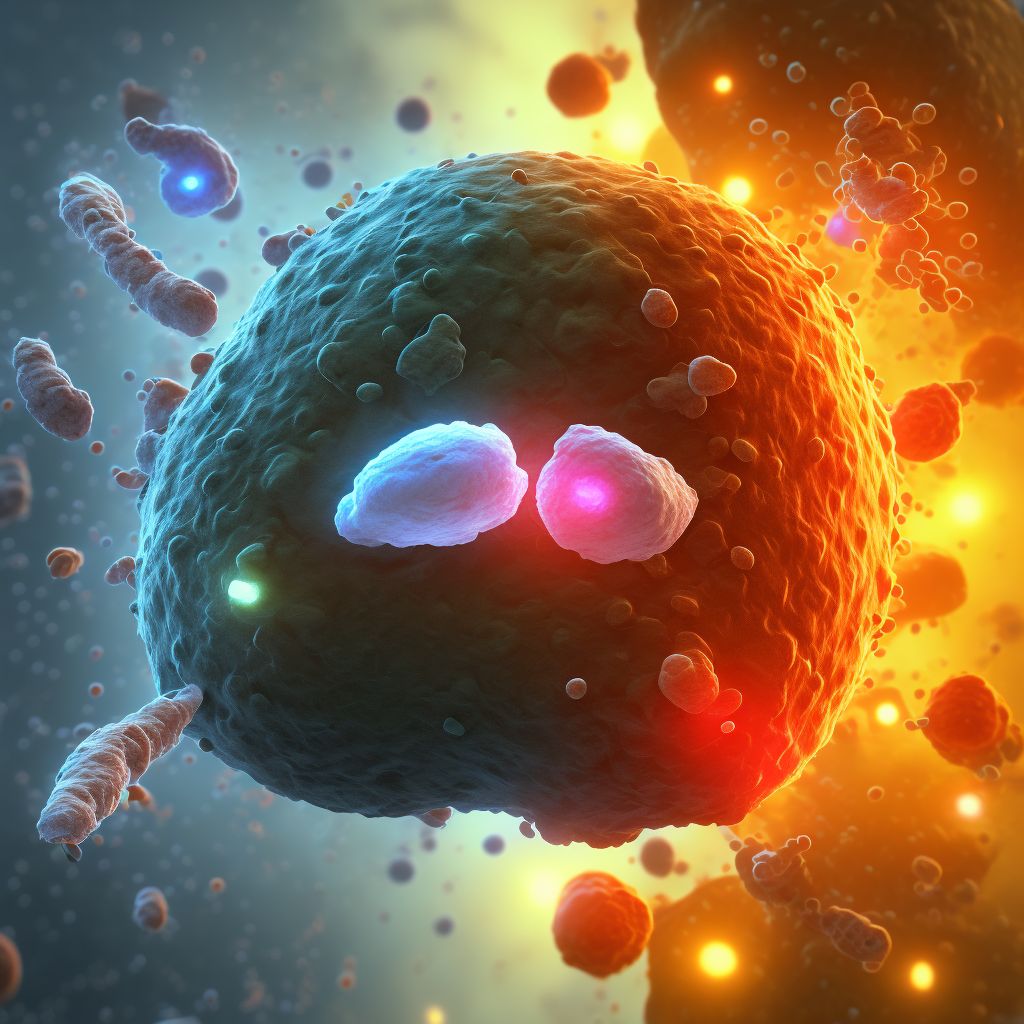 Acute myeloid leukemia with 11q23-abnormality in relapse digital illustration