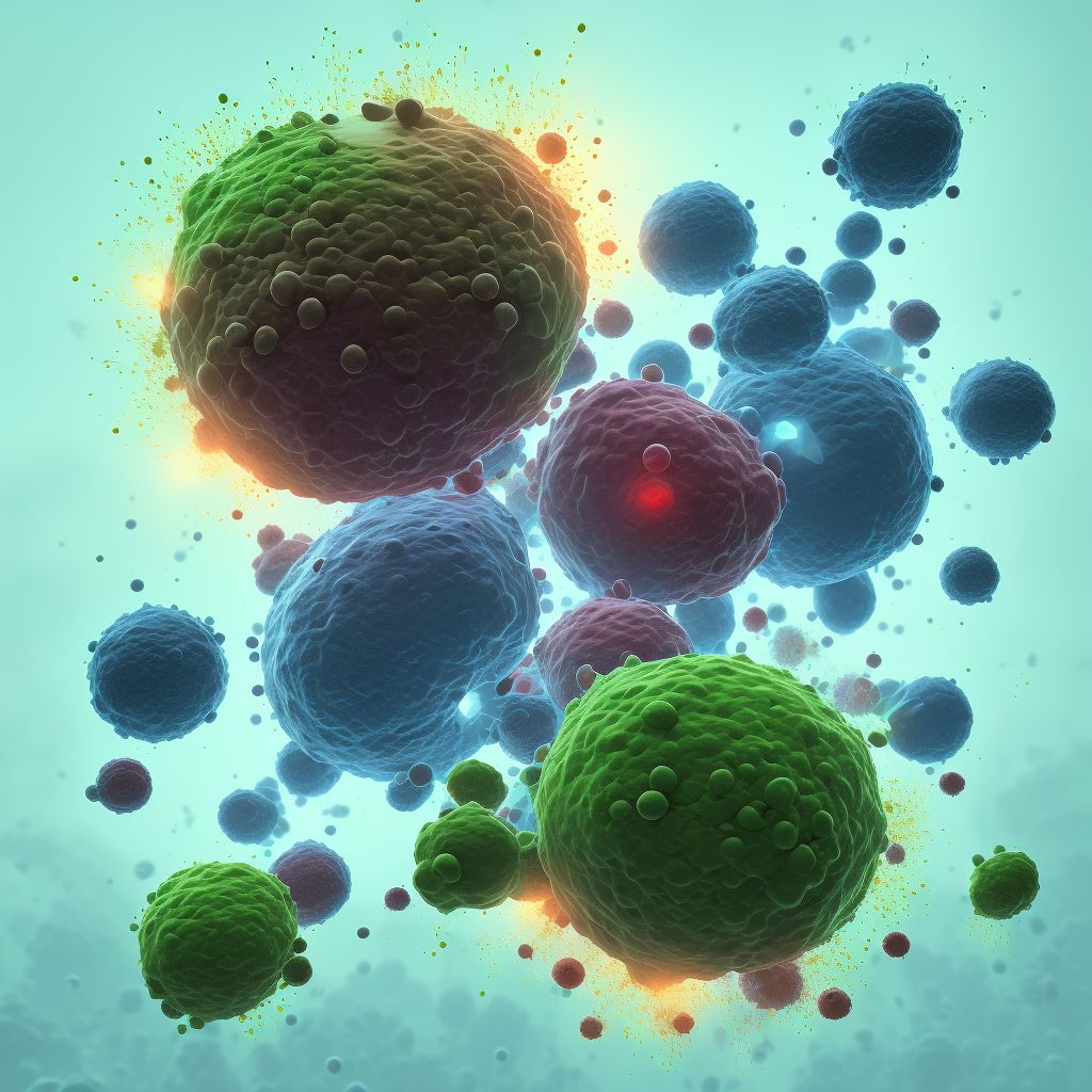 Monocytic leukemia, unspecified in relapse digital illustration