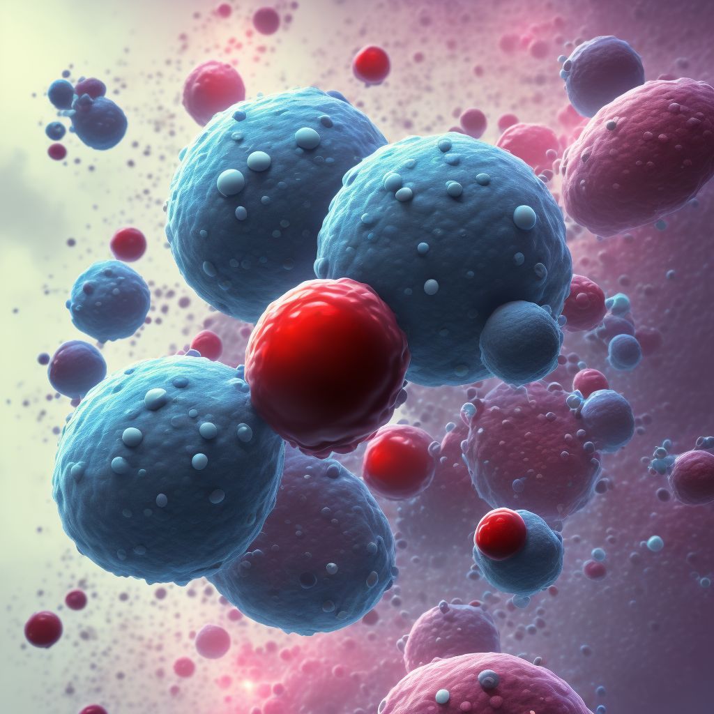 Other monocytic leukemia, in remission digital illustration