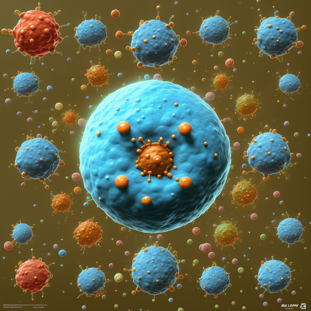 Mast cell leukemia, in remission digital illustration