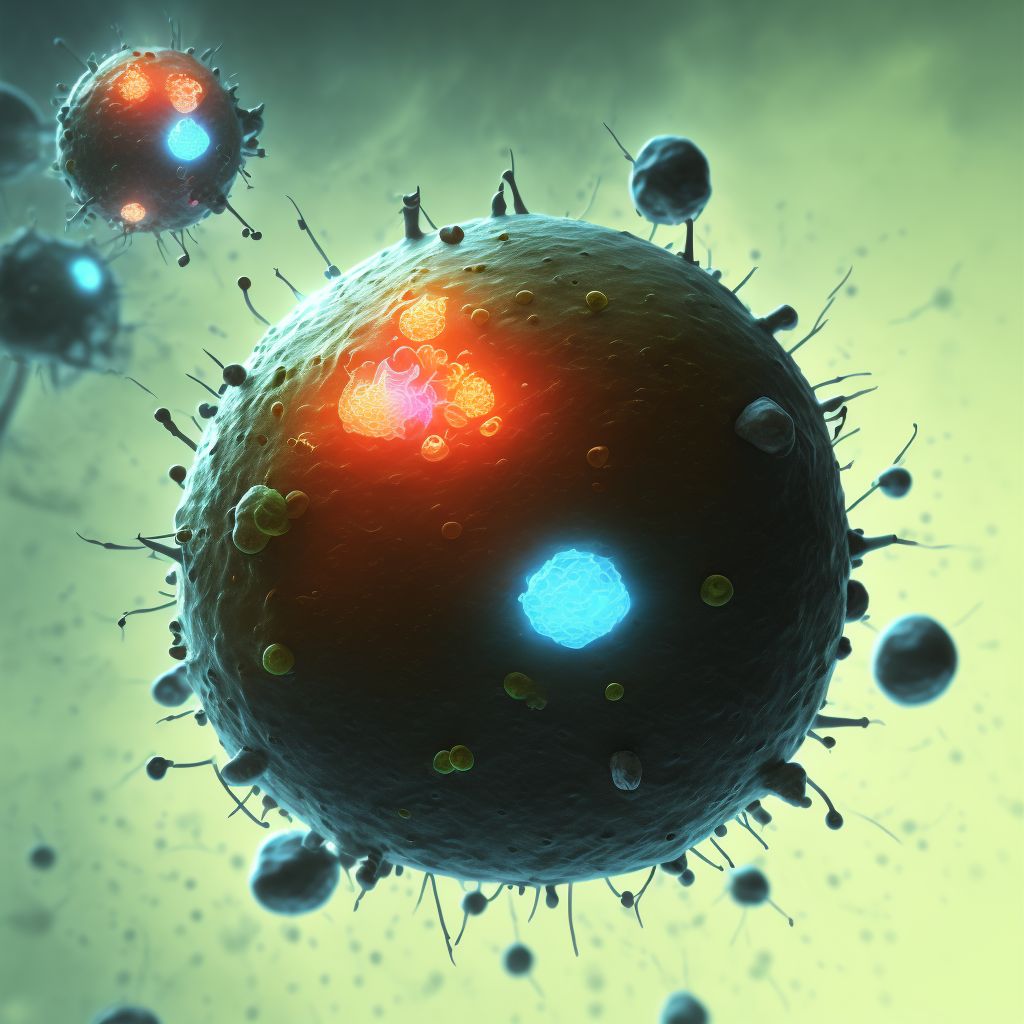 Mast cell leukemia, in relapse digital illustration