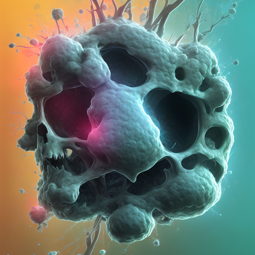 Carcinoma in situ of soft palate digital illustration