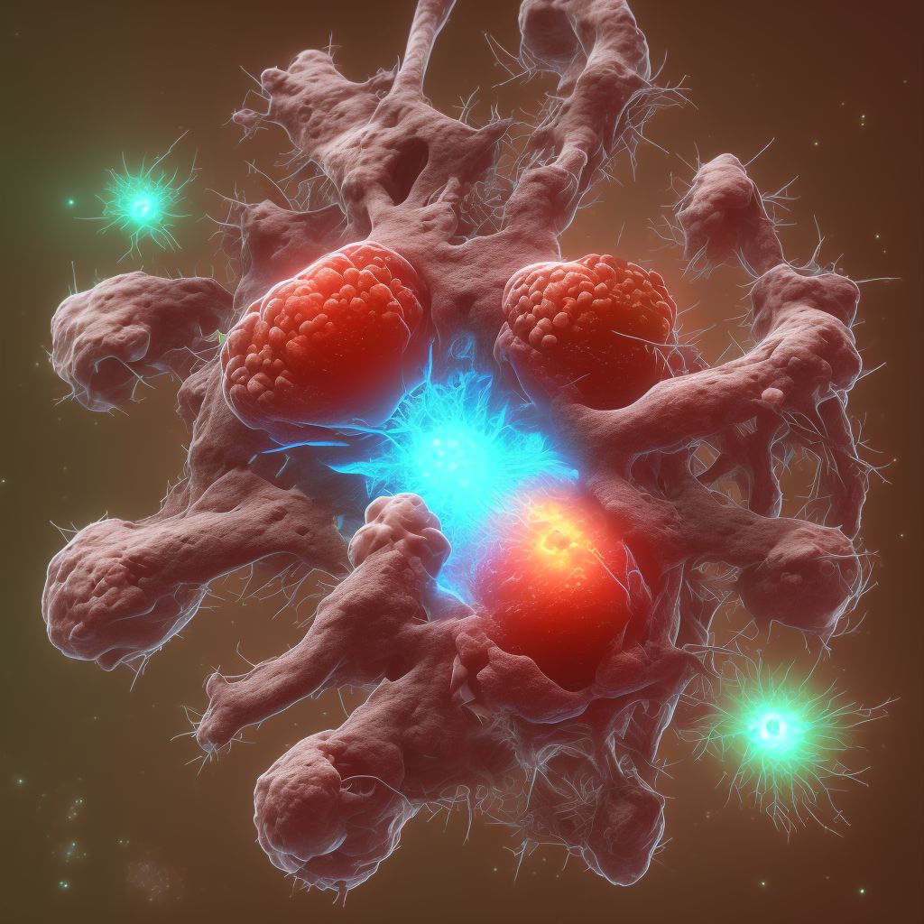 Carcinoma in situ of esophagus digital illustration