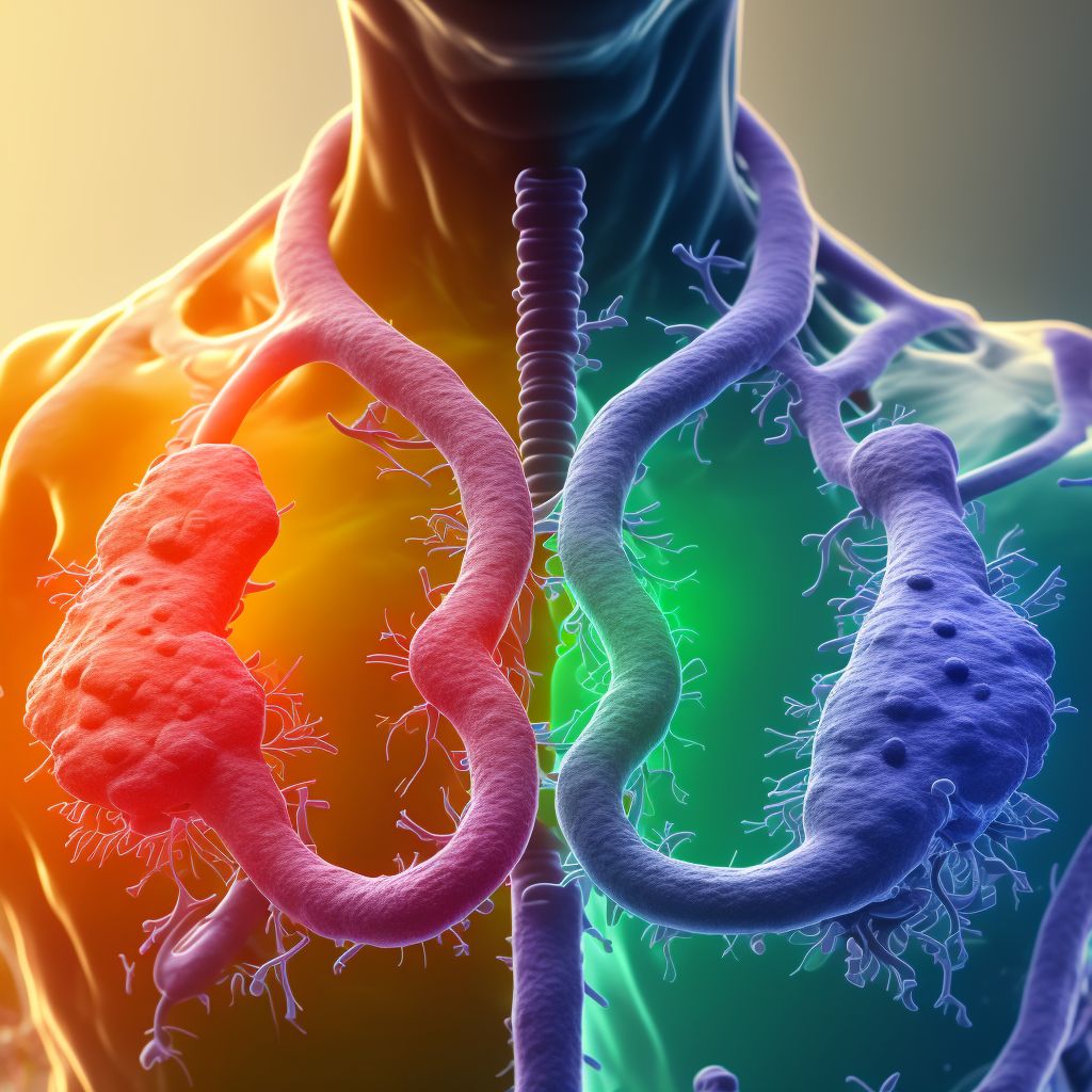 Carcinoma in situ of unspecified bronchus and lung digital illustration