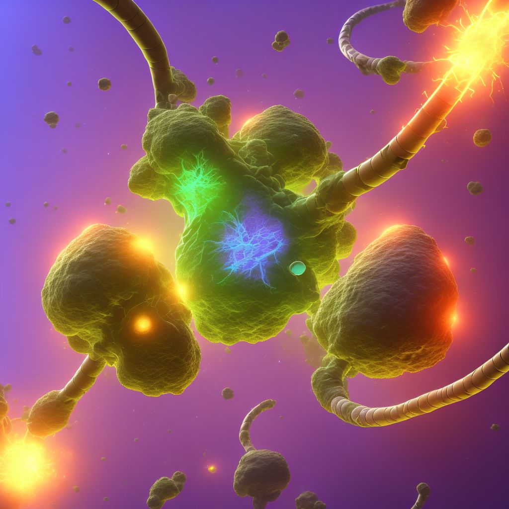 Carcinoma in situ of right bronchus and lung digital illustration