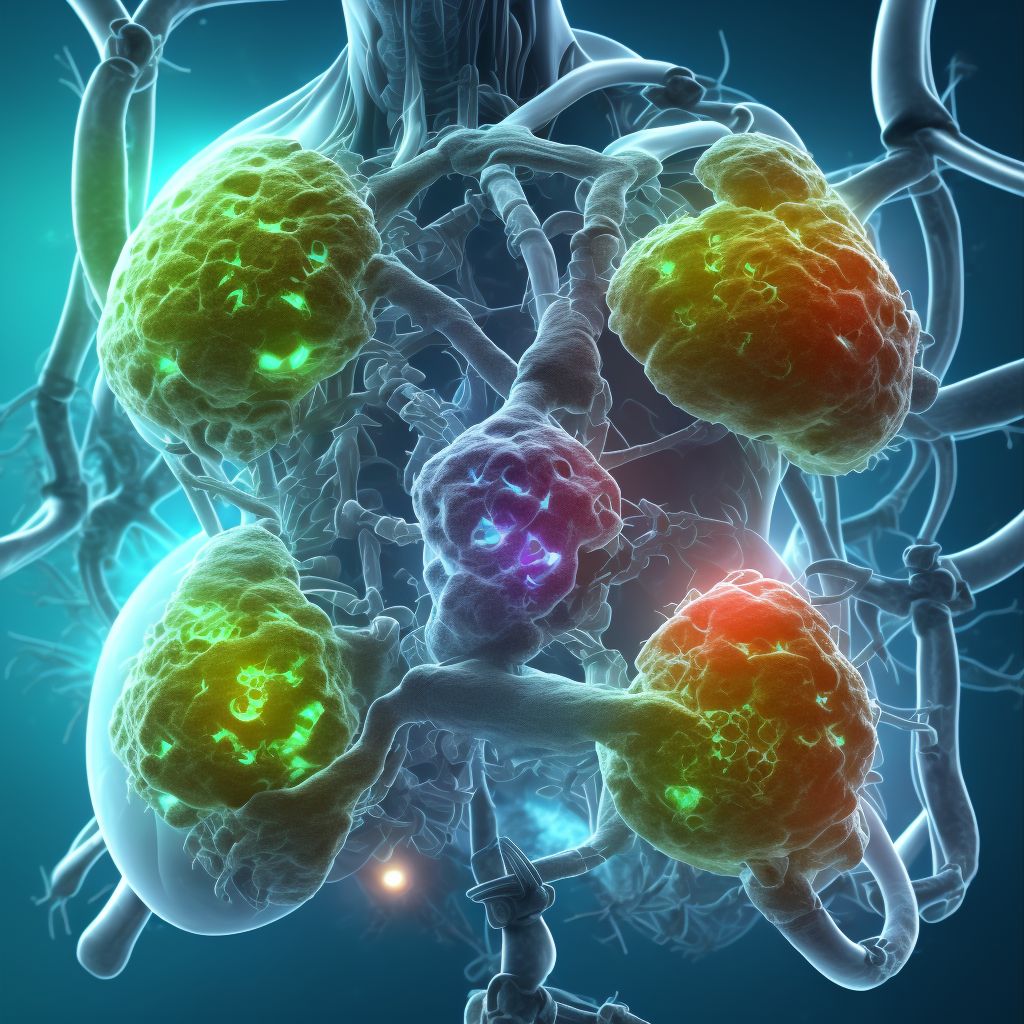 Carcinoma in situ of other parts of respiratory system digital illustration