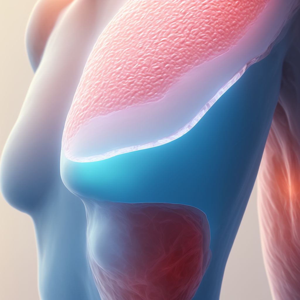 Melanoma in situ of breast (skin) (soft tissue) digital illustration