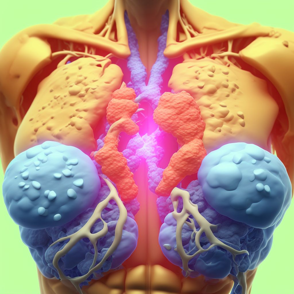 Other specified type of carcinoma in situ of unspecified breast digital illustration