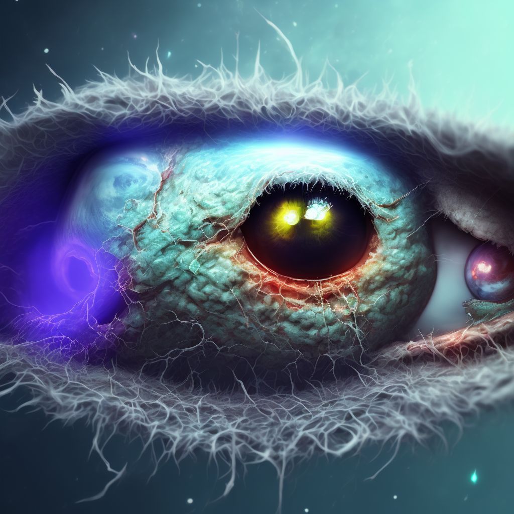 Carcinoma in situ of left eye digital illustration