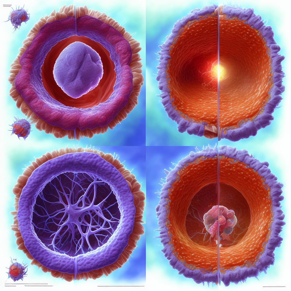 Benign neoplasm of other parts of mouth digital illustration