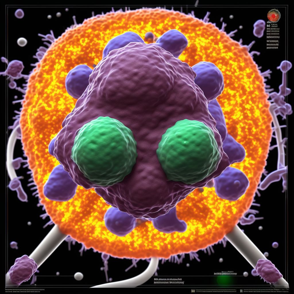 Benign neoplasm of parotid gland digital illustration