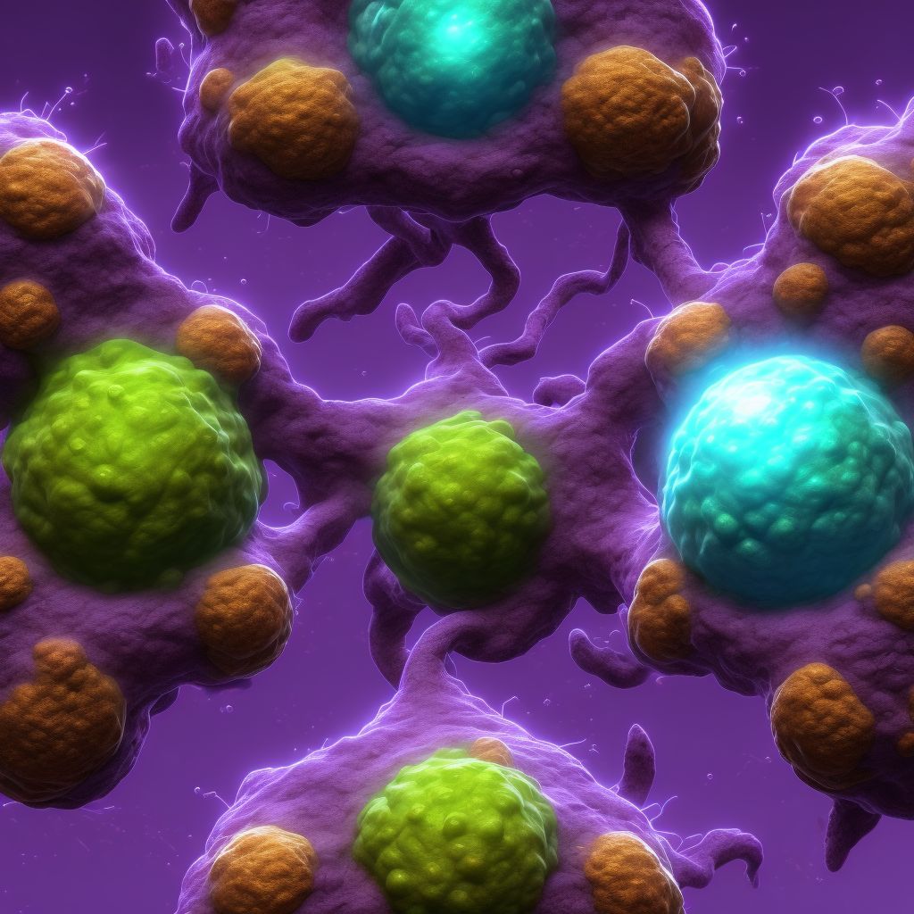 Benign neoplasm of ascending colon digital illustration