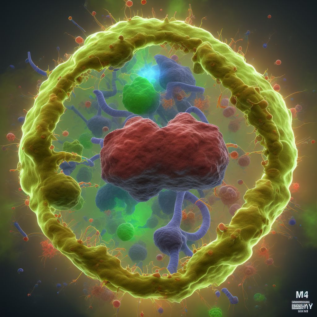 Benign neoplasm of descending colon digital illustration