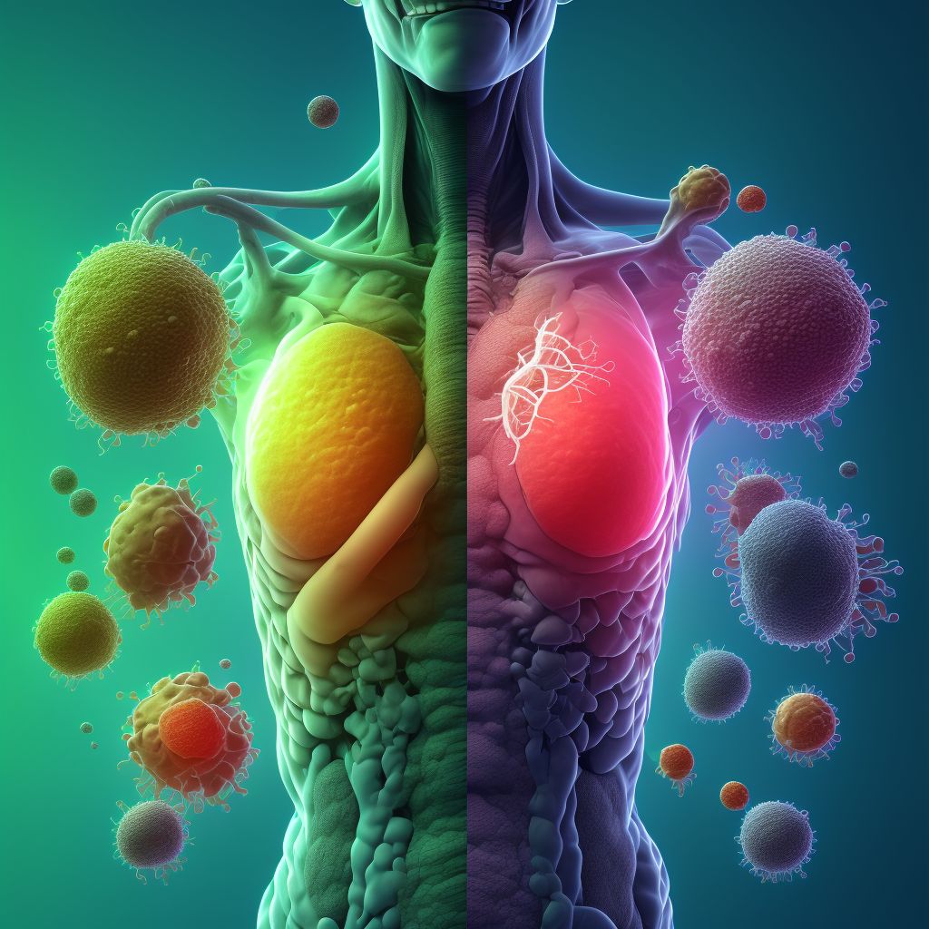 Benign neoplasm of stomach digital illustration