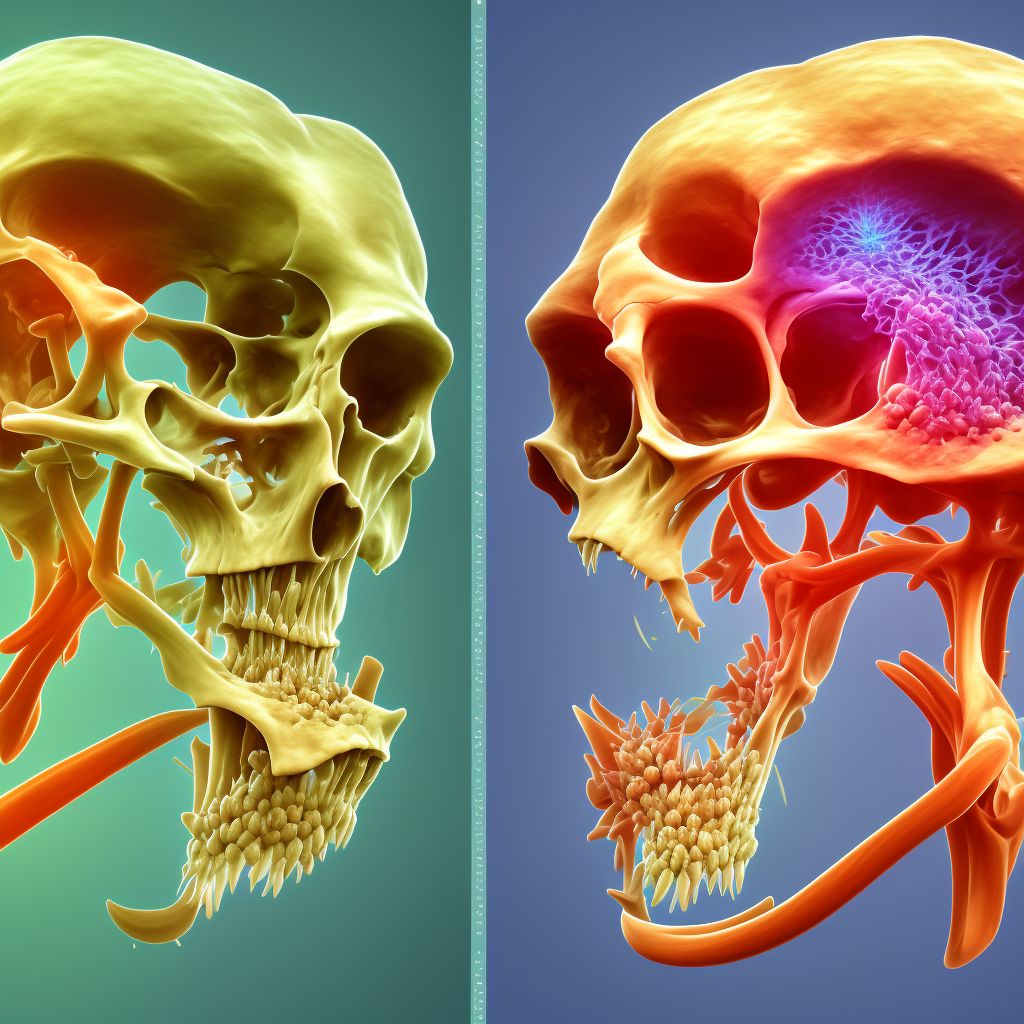 Benign neoplasm of scapula and long bones of unspecified upper limb digital illustration