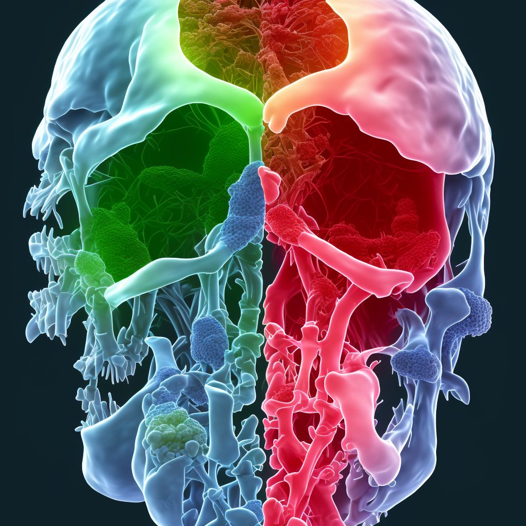 Benign neoplasm of short bones of unspecified upper limb digital illustration