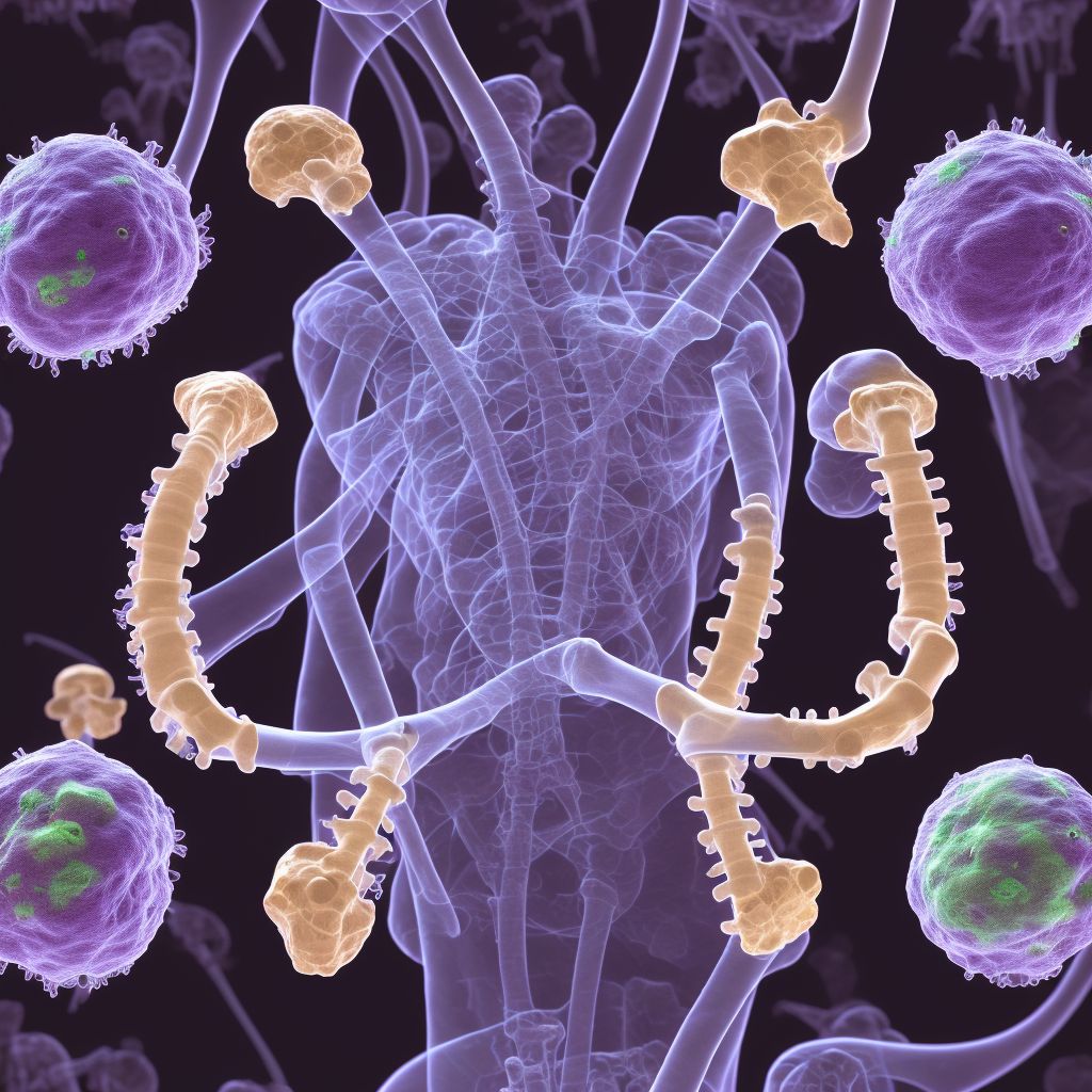 Benign neoplasm of pelvic bones, sacrum and coccyx digital illustration