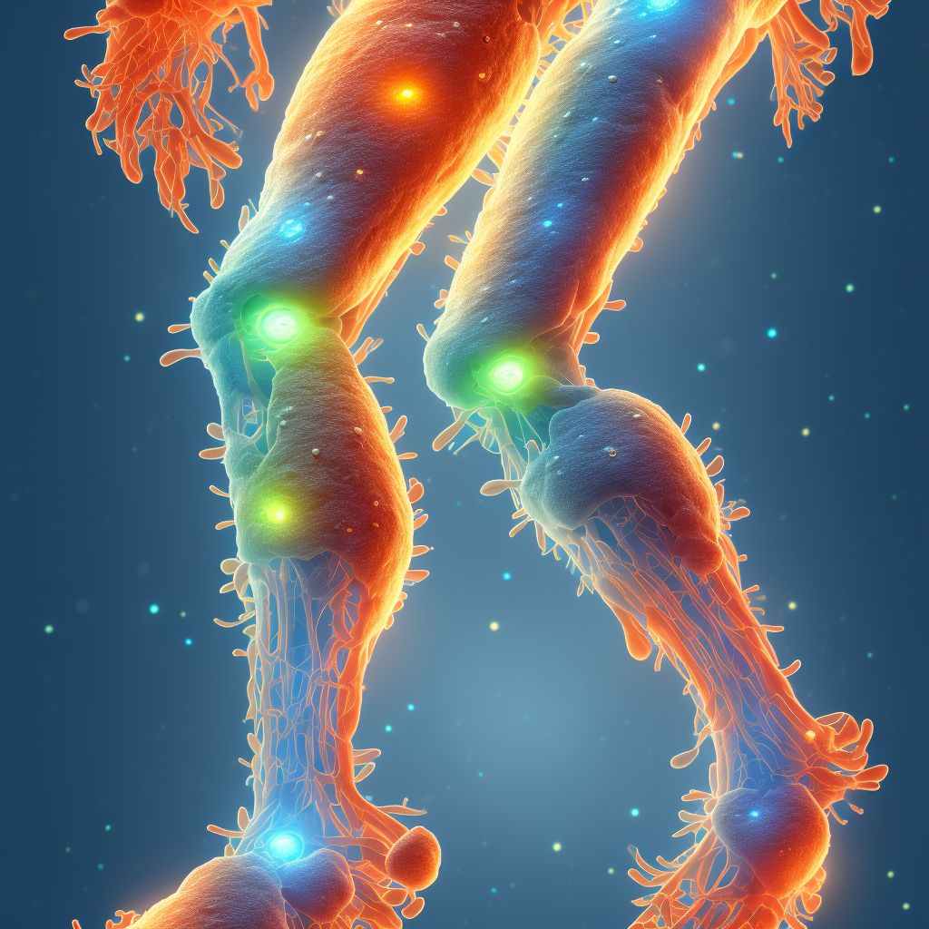 Melanocytic nevi of unspecified lower limb, including hip digital illustration