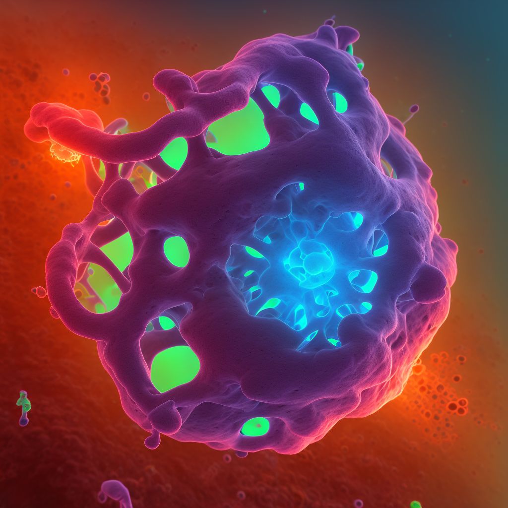 Submucous leiomyoma of uterus digital illustration